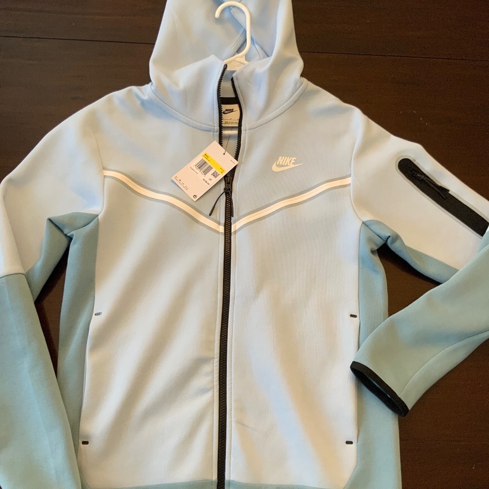 Nike Sportswear Tech Fleece Full Zip Hoodie Celestine Blue Men's S